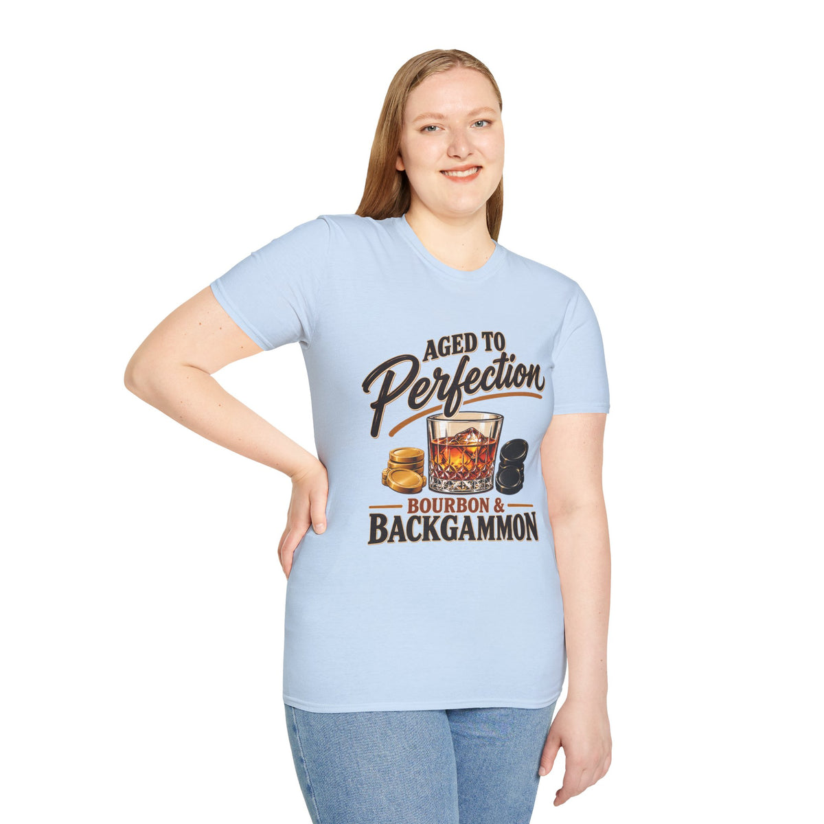 Aged to Perfection – Bourbon & Backgammon T-Shirt