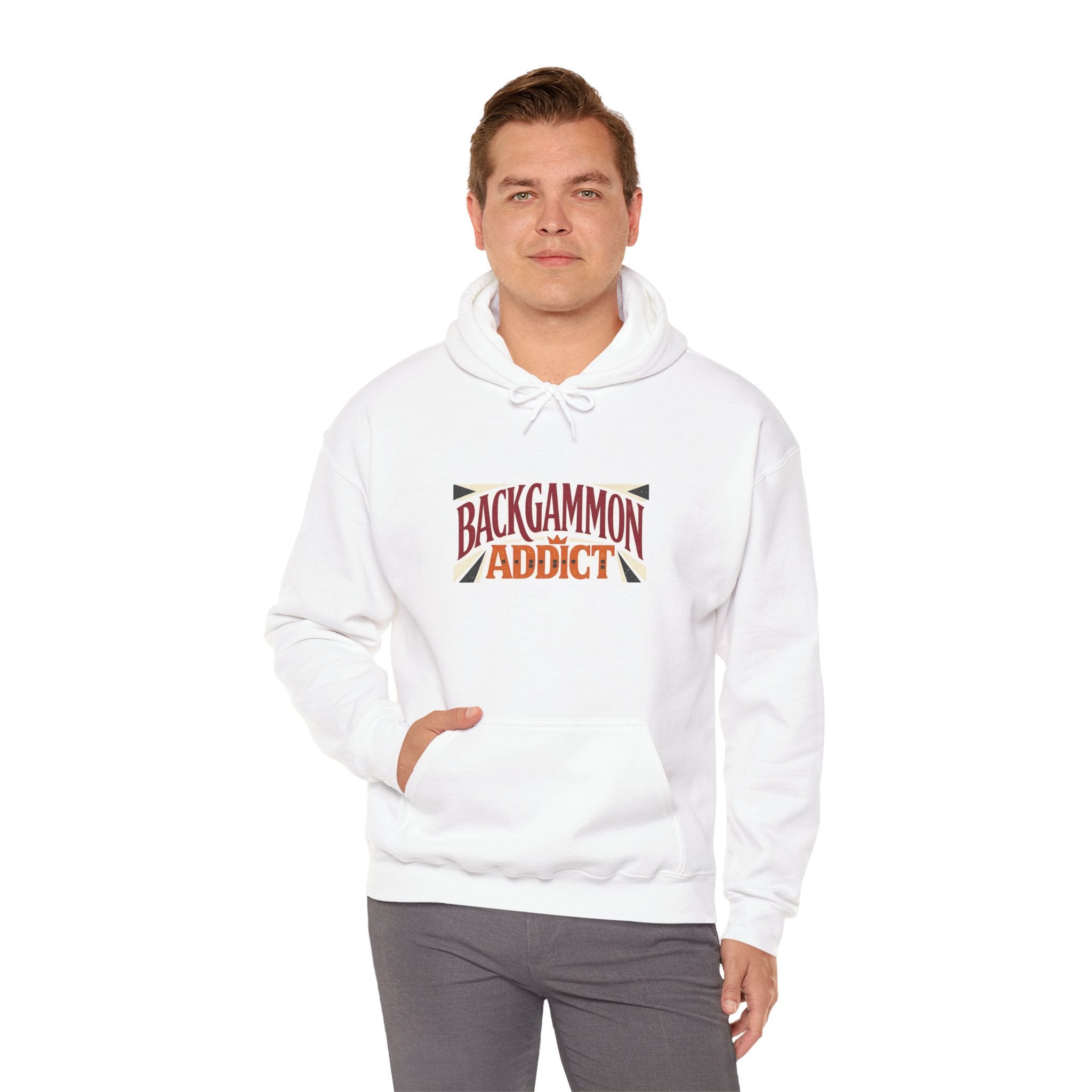 Backgammon Addict Hoodie — Graphic Backgammon Player Pullover