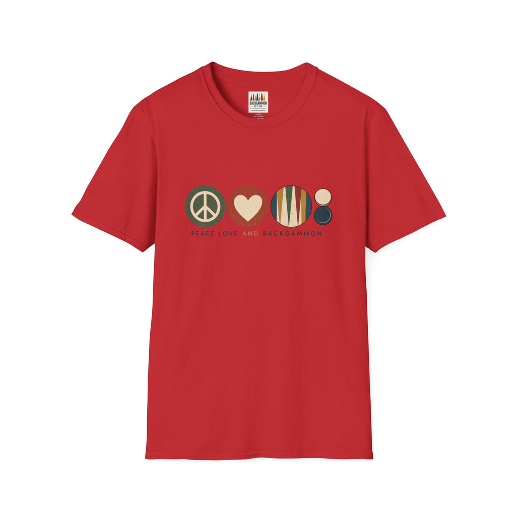 Peace Love and Backgammon 2 T-Shirt