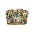 I Like Backgammon & Maybe Like 3 People Kiss-Cut Sticker