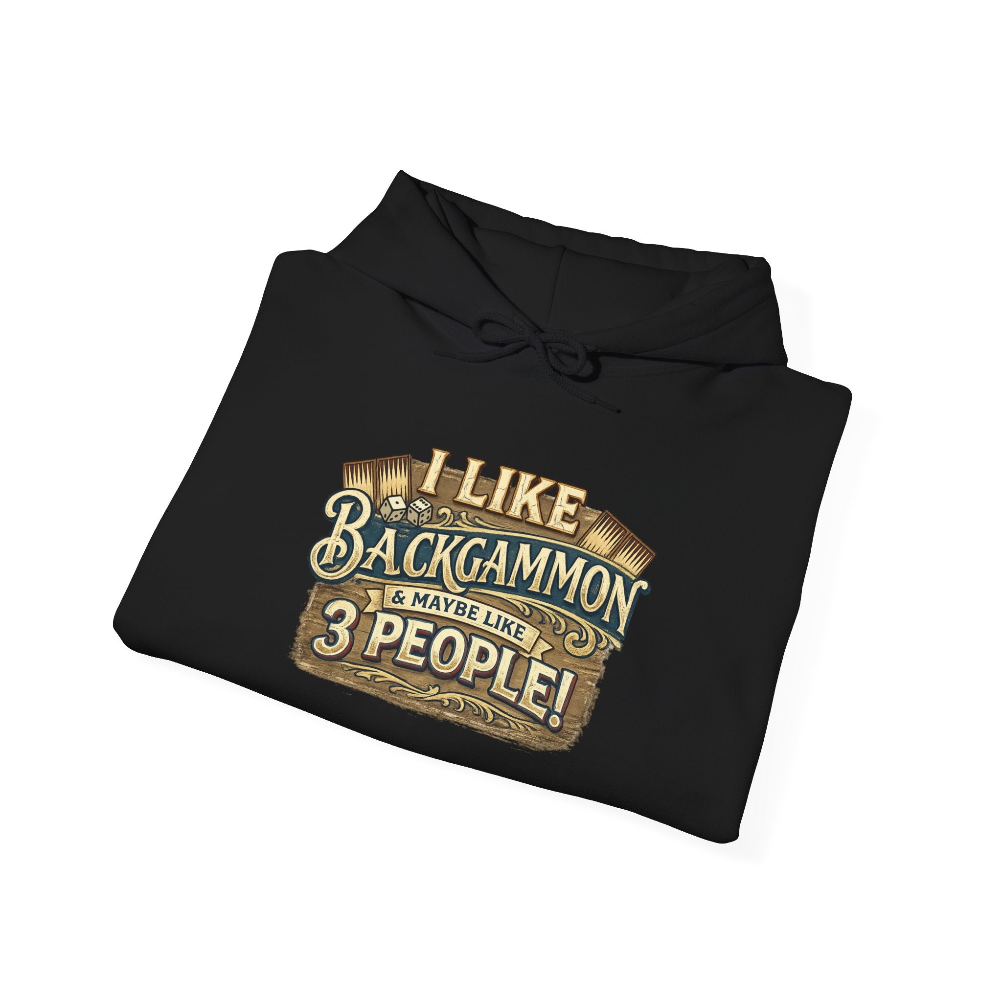 I Like Backgammon & Maybe Like 3 People Unisex Heavy Blend™ Hooded Sweatshirt