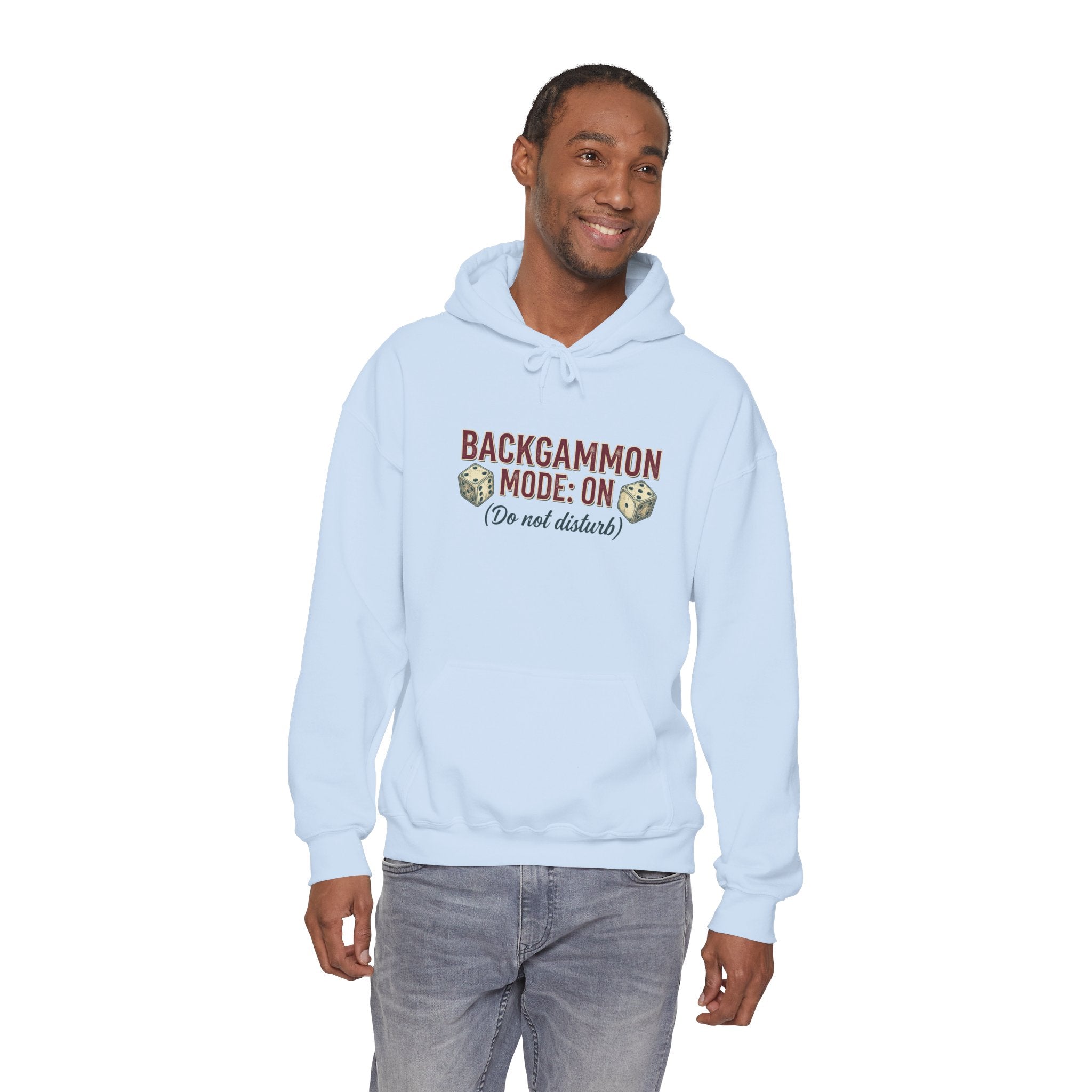 Backgammon Mode: On. Do Not Disturb Unisex Heavy Blend™ Hooded Sweatshirt