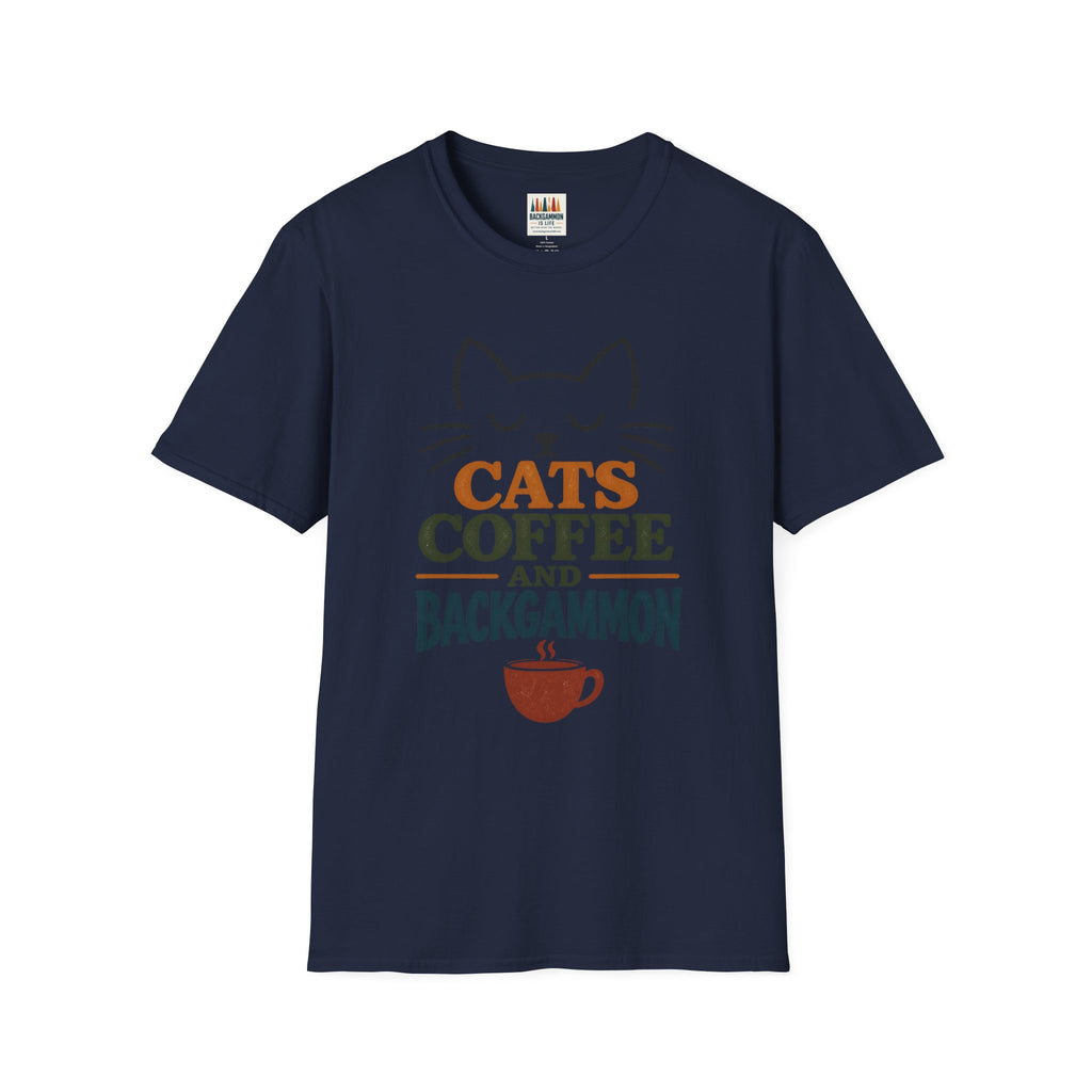 Cats, Coffee and Backgammon 1 T-Shirt