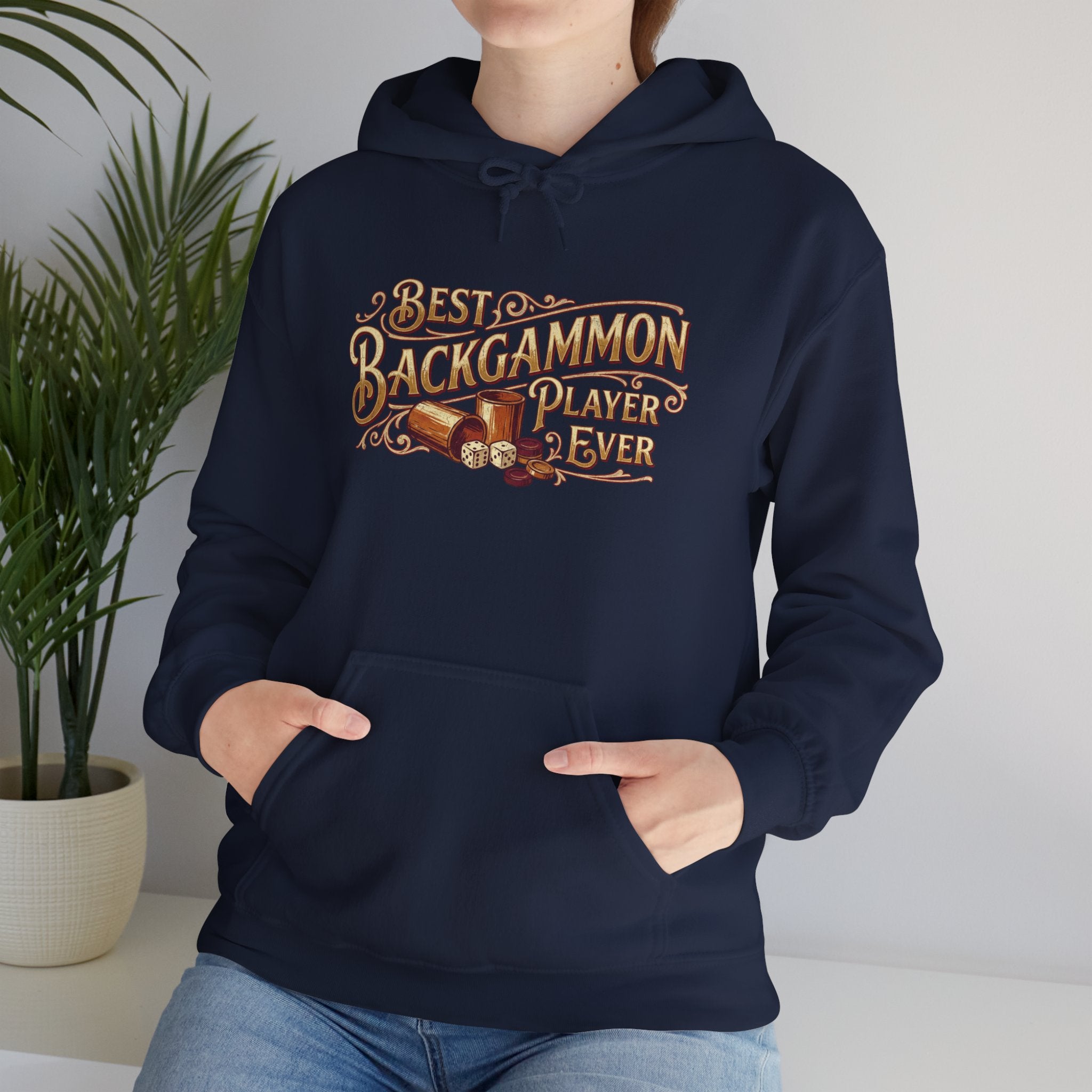 Best Backgammon Player Ever Unisex Heavy Blend™ Hooded Sweatshirt