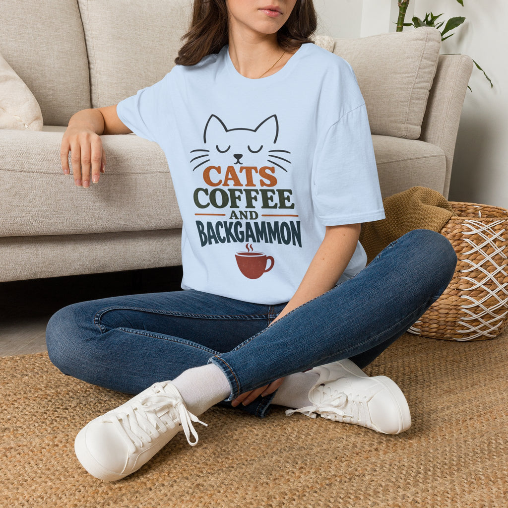 Cats, Coffee and Backgammon 1 T-Shirt