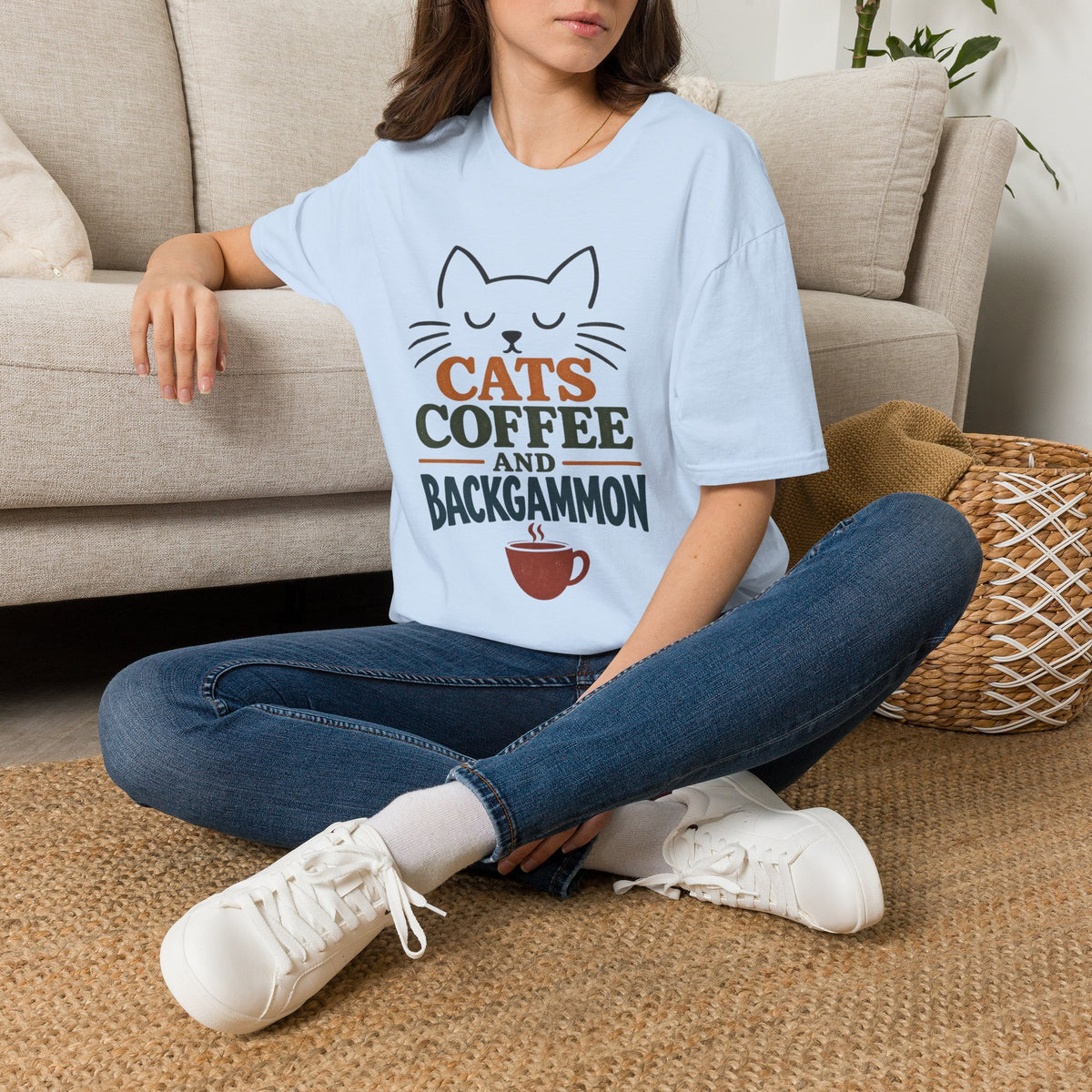 Cats, Coffee and Backgammon 1 T-Shirt