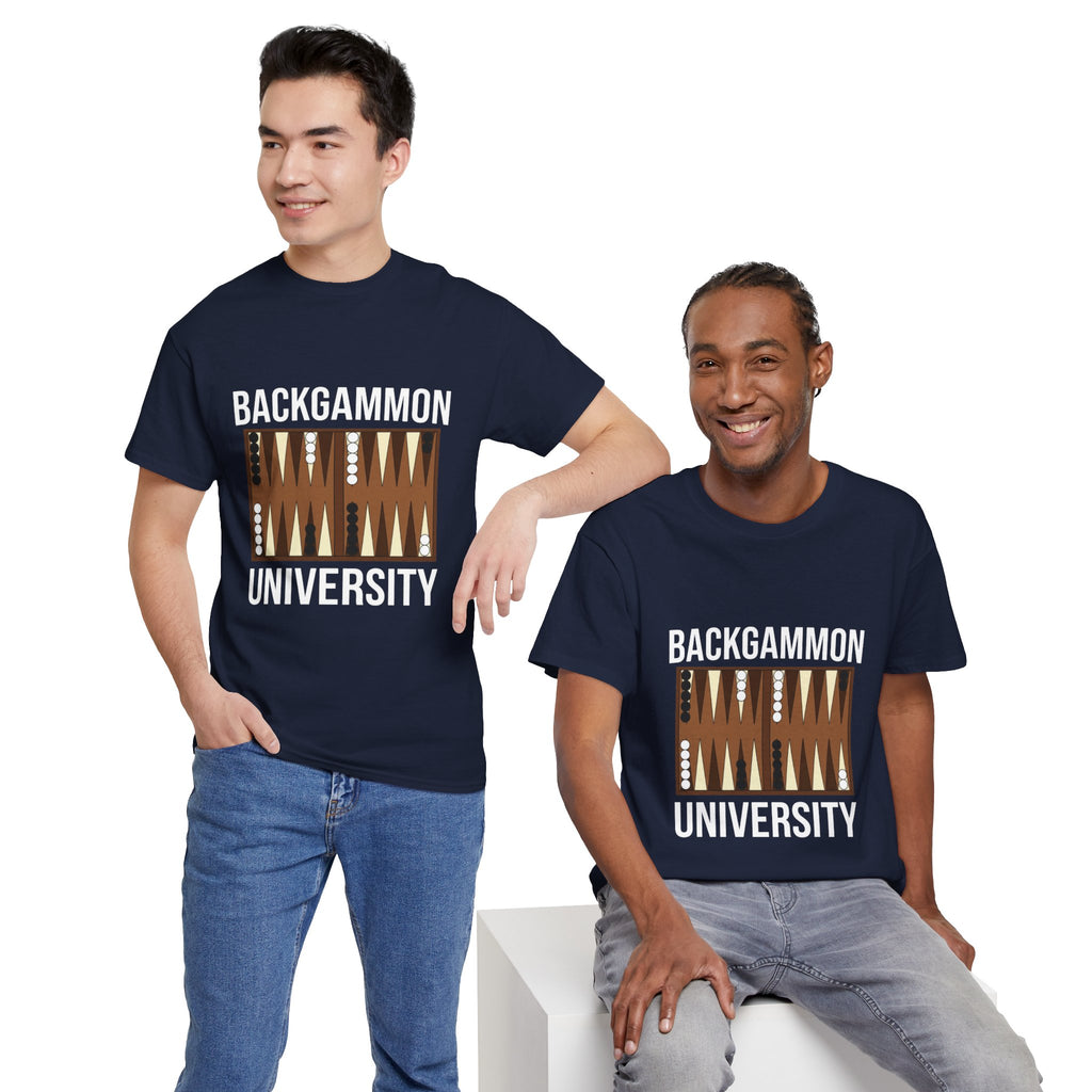 Backgammon University T-Shirt | Retro Game Pattern Tee