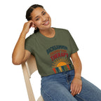 Backgammon Cheaper Than Therapy T-Shirt – Retro Sunset Board Game Tee