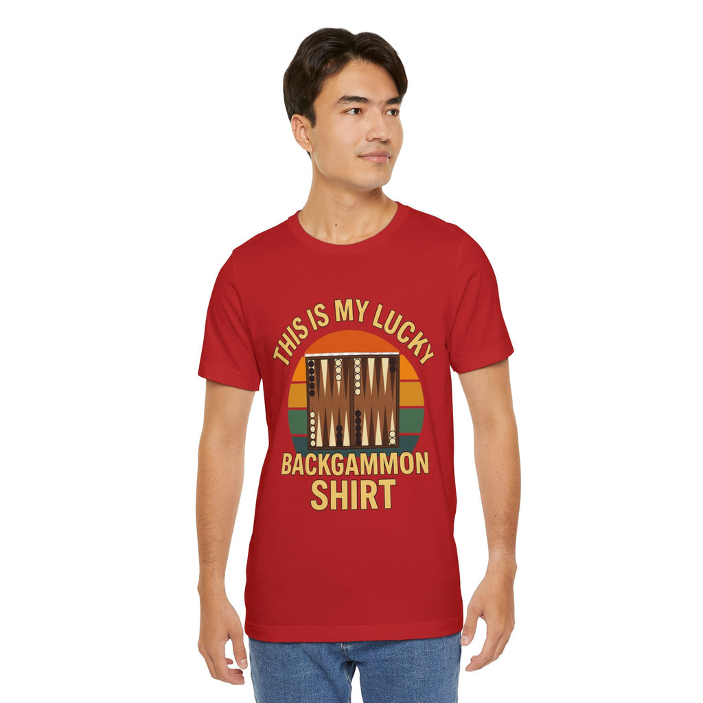 This Is My Lucky Backgammon Shirt Unisex Jersey T-shirt