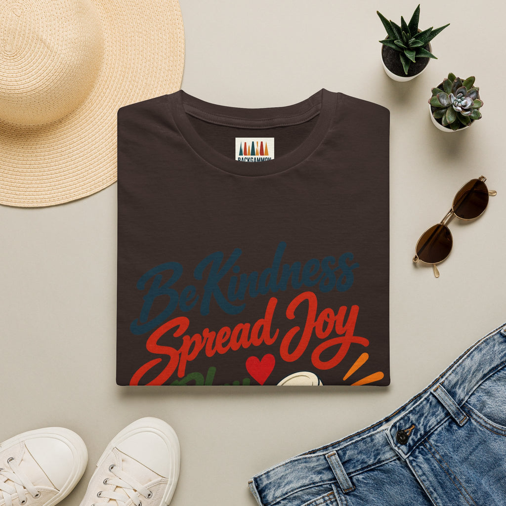 Backgammon T-Shirt — "Be Kindness Spread Joy Play Backgammon"
