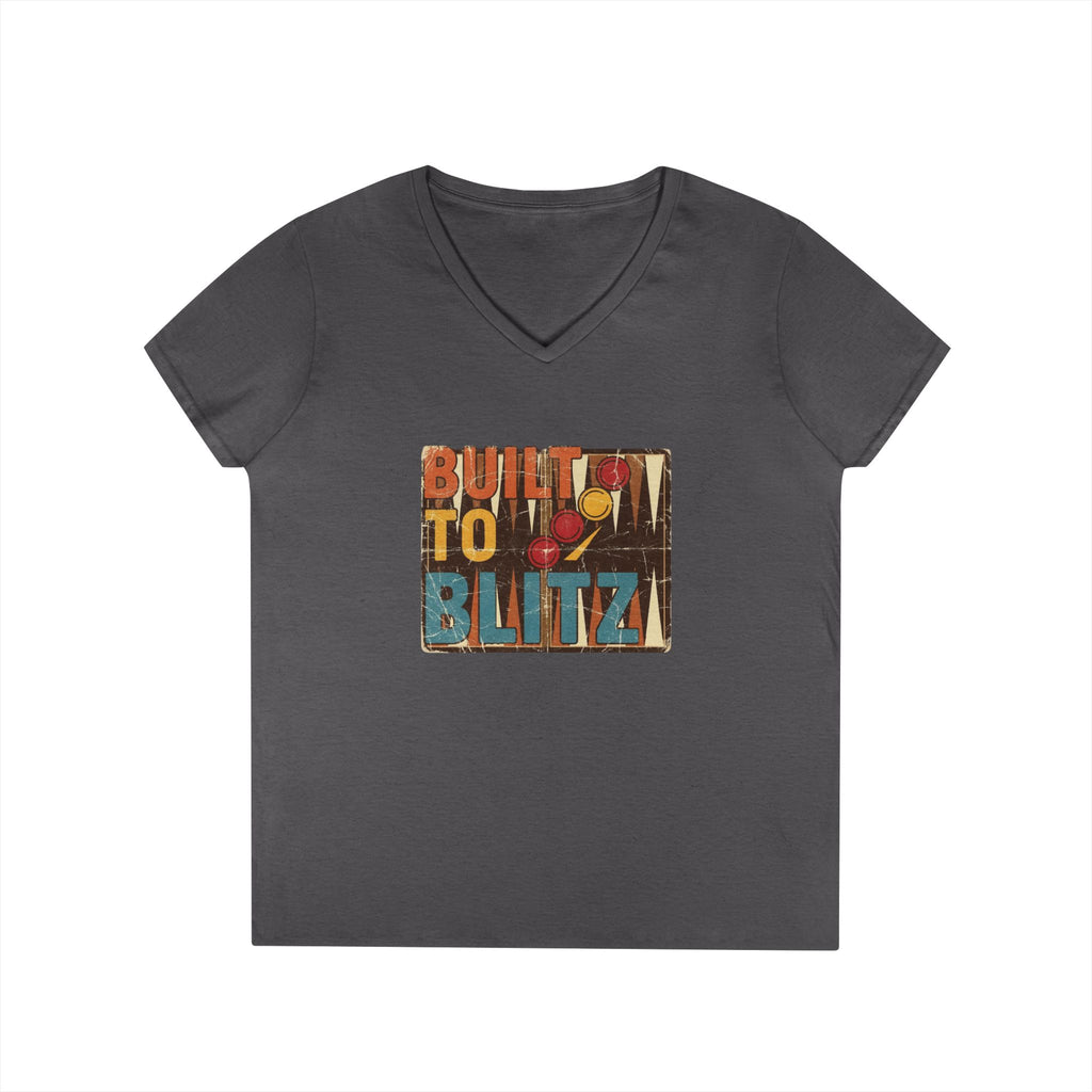 Built To Blitz Ladies' V-Neck T-Shirt