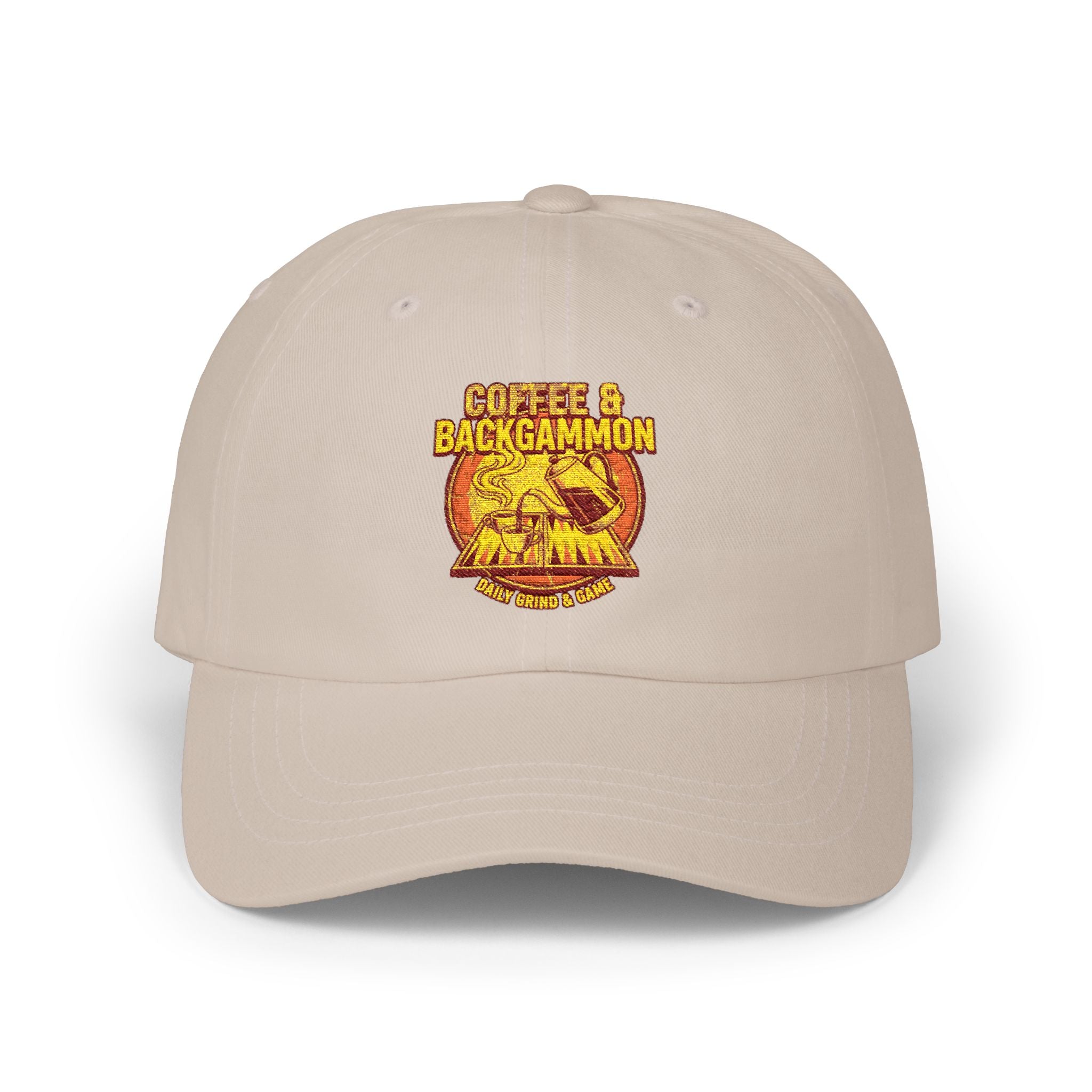 Coffee & Backgammon Cap — Vintage Logo Hat