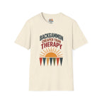 Backgammon Cheaper Than Therapy T-Shirt – Retro Sunset Board Game Tee