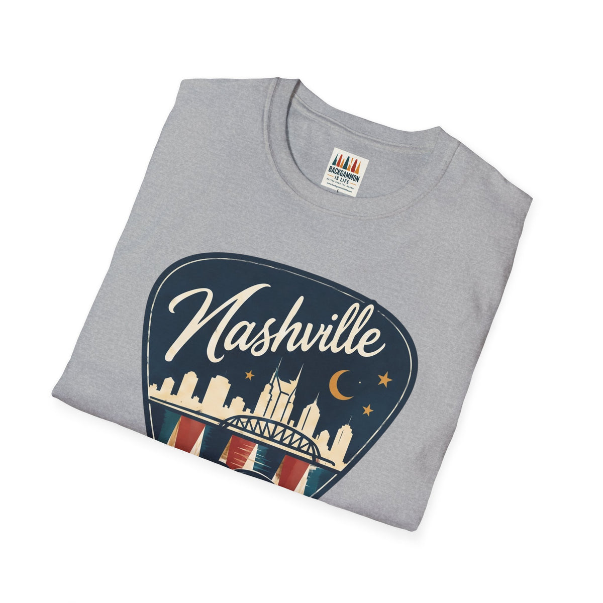 Nashville and Backgammon 2 T-Shirt — "Always a Good Idea" Vintage City Game Tee