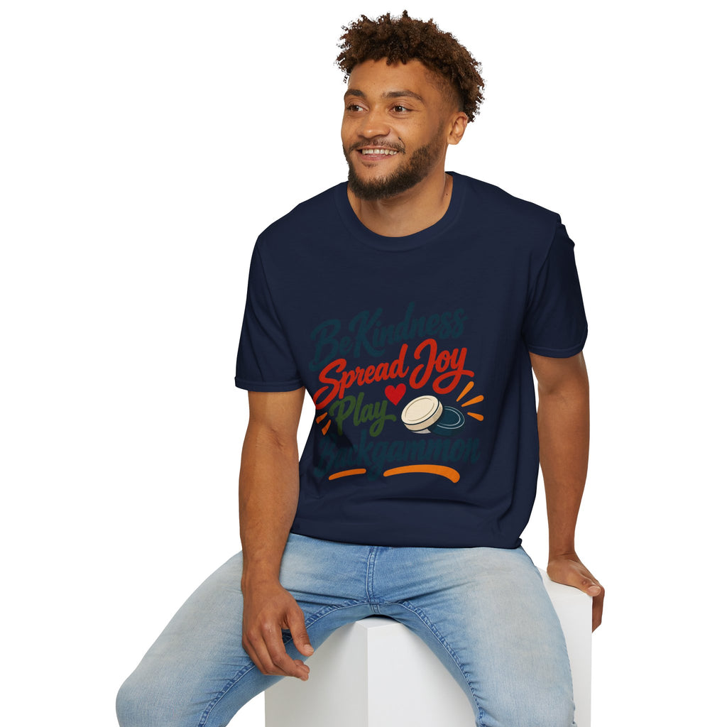 Backgammon T-Shirt — "Be Kindness Spread Joy Play Backgammon"