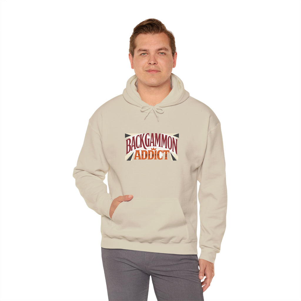 Backgammon Addict Hoodie — Graphic Backgammon Player Pullover