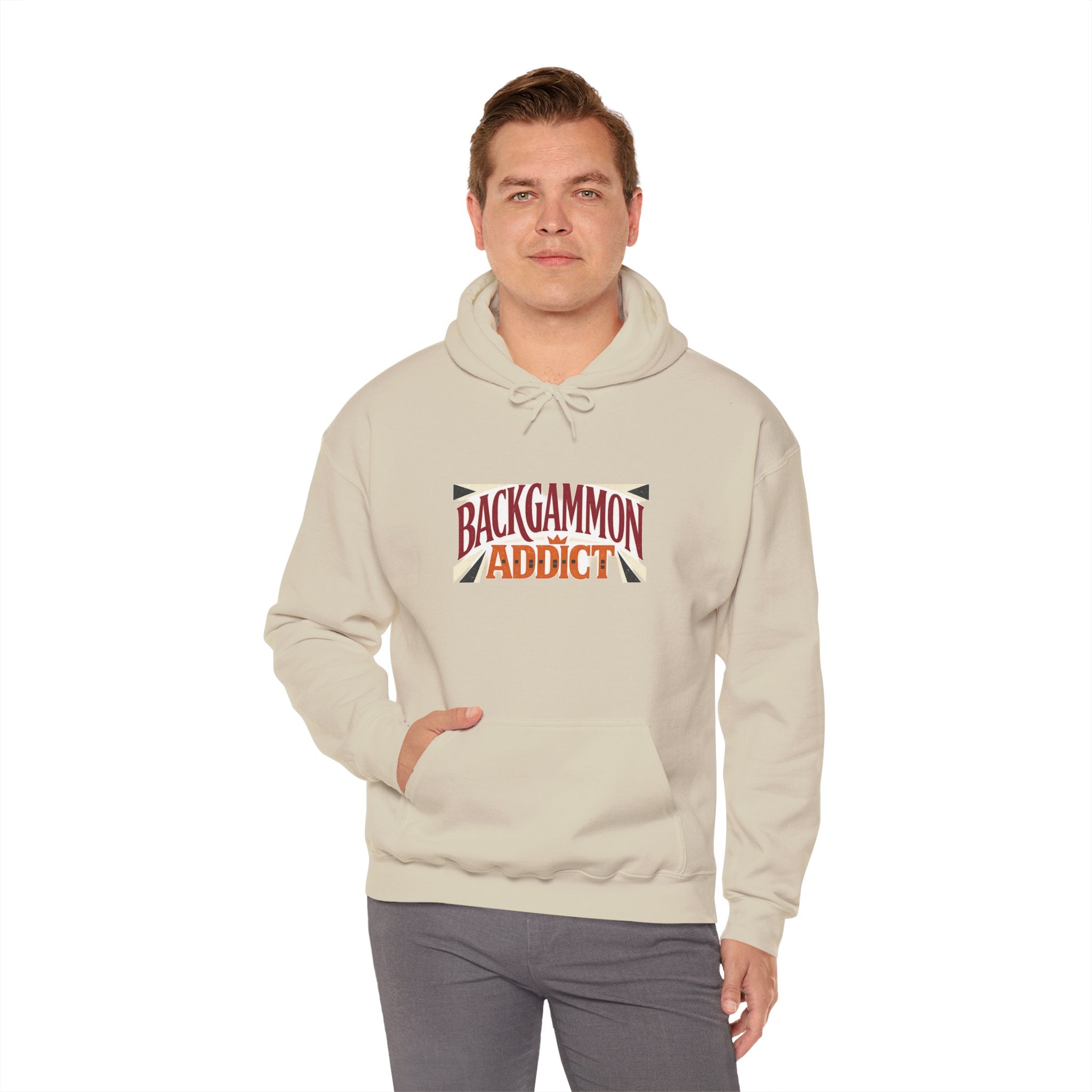 Backgammon Addict Hoodie — Graphic Backgammon Player Pullover