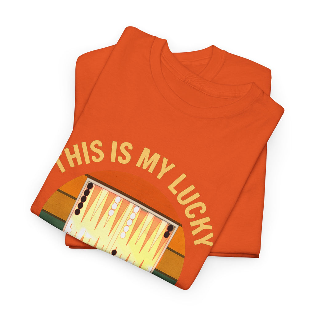 This Is My Lucky Backgammon Shirt Tee — Retro Backgammon Player T-Shirt