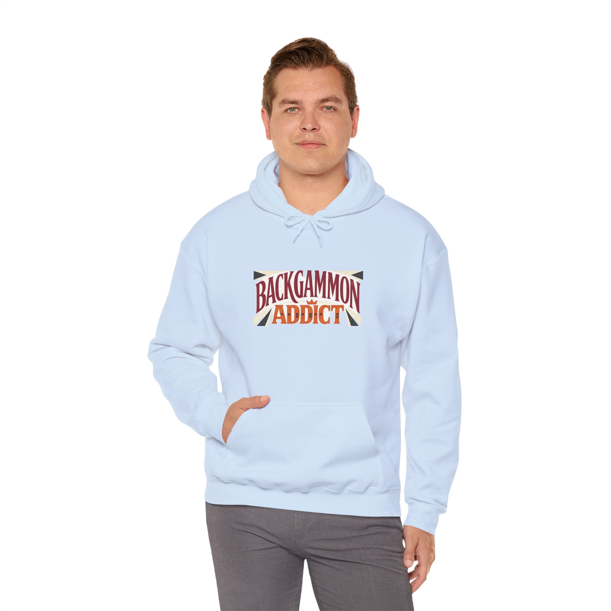 Backgammon Addict Hoodie — Graphic Backgammon Player Pullover
