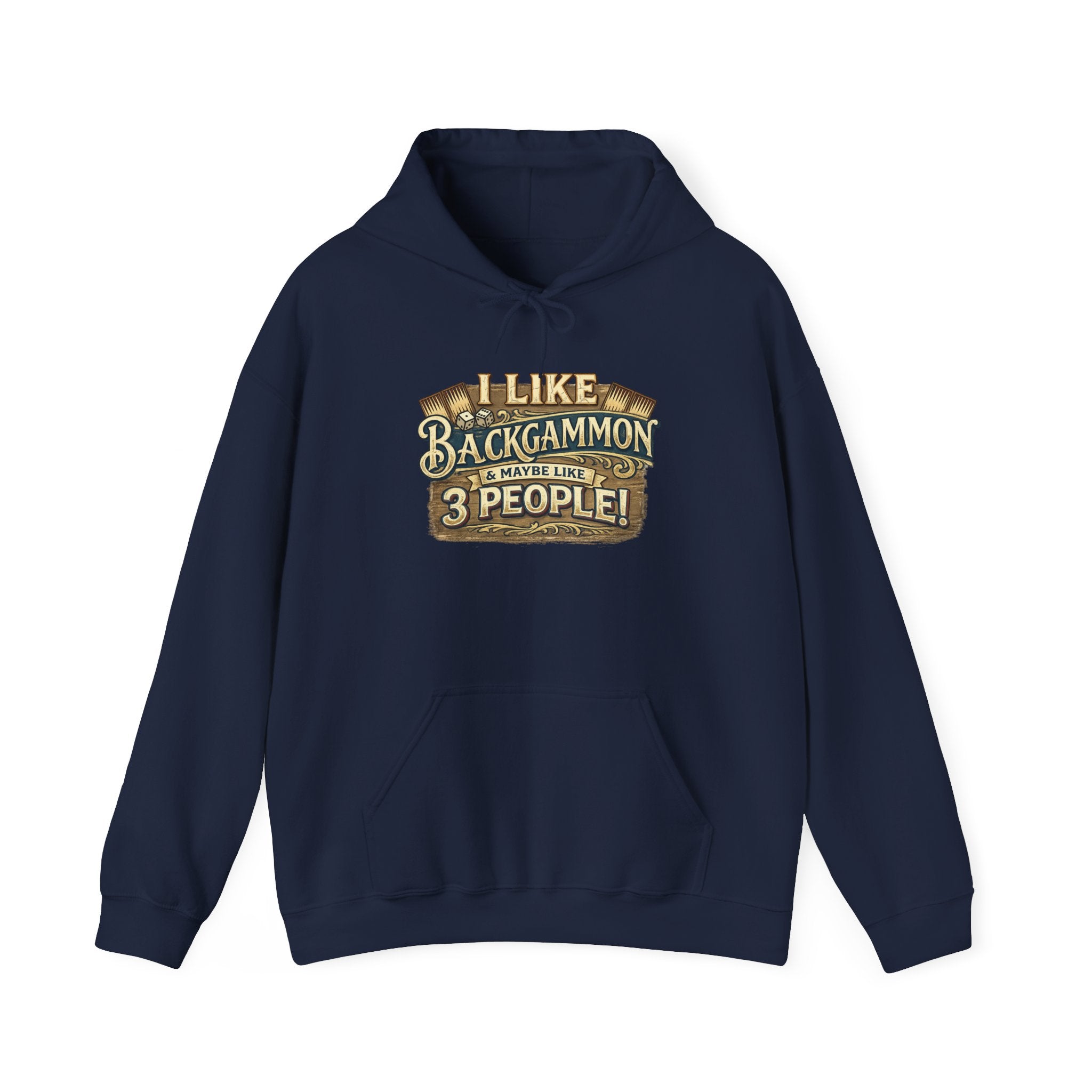 I Like Backgammon & Maybe Like 3 People Unisex Heavy Blend™ Hooded Sweatshirt