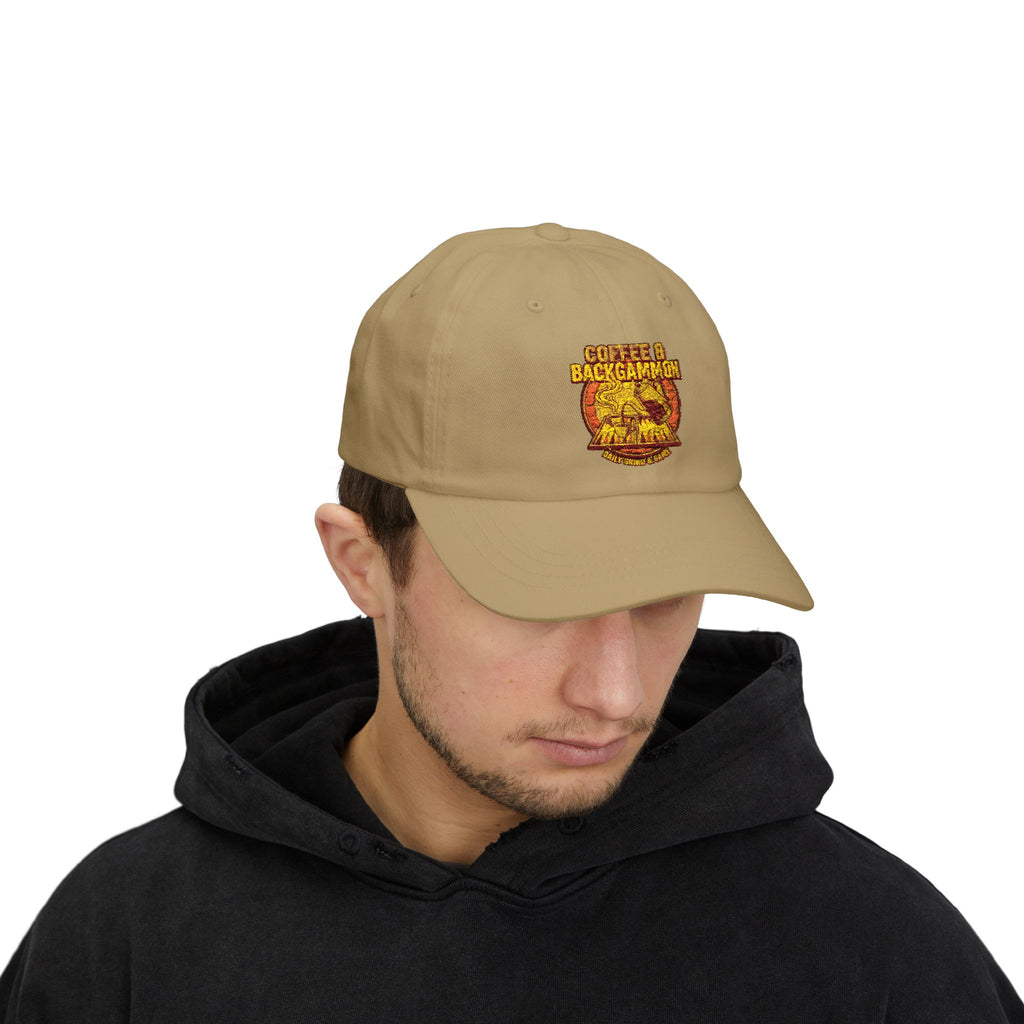Coffee & Backgammon Cap — Vintage Logo Hat