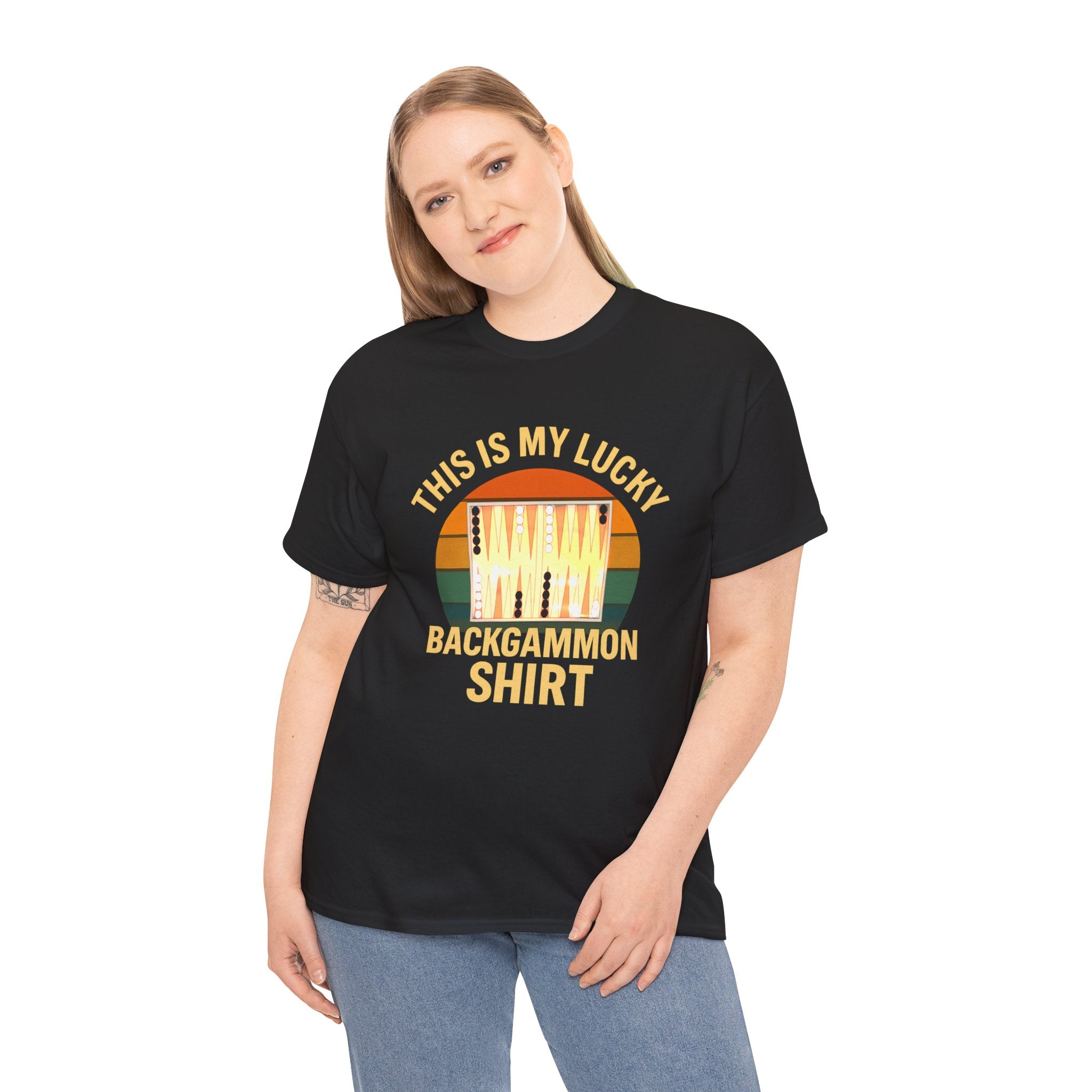 This Is My Lucky Backgammon Shirt Tee — Retro Backgammon Player T-Shirt