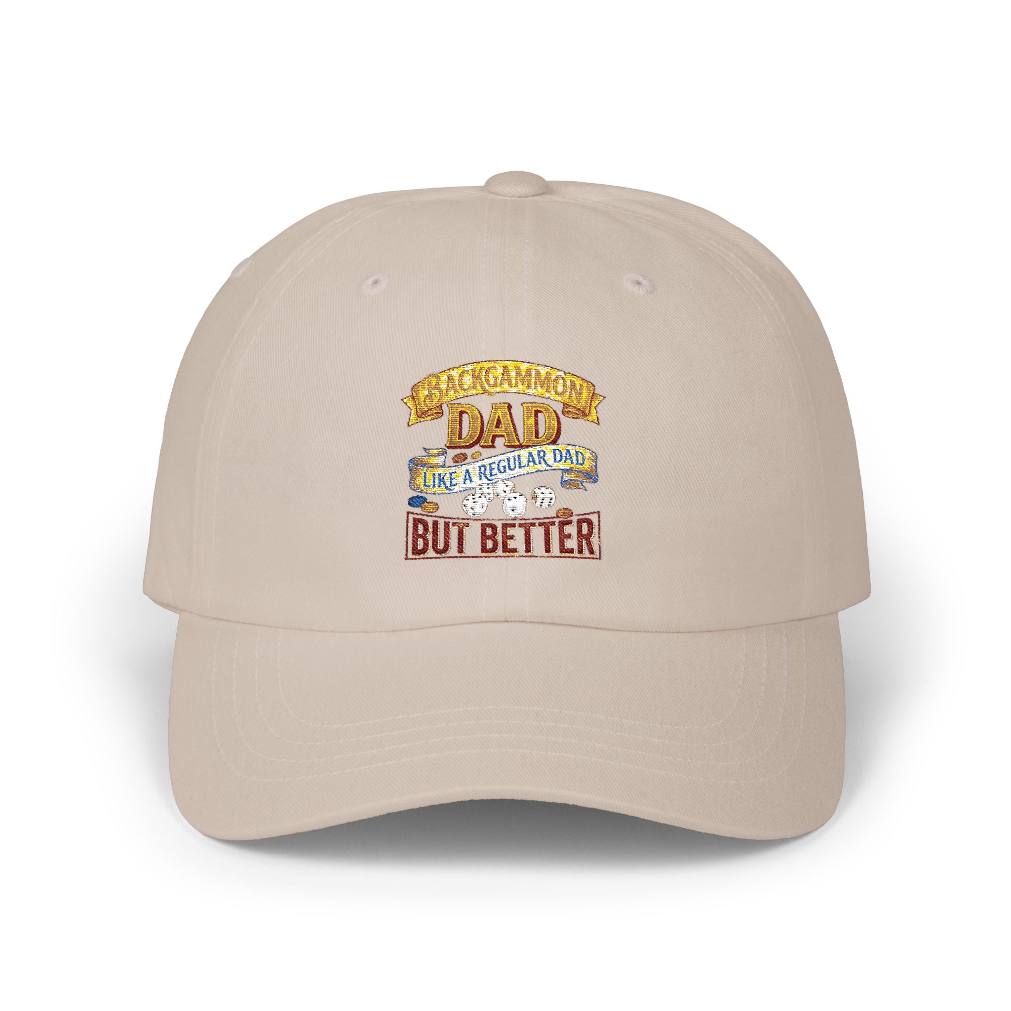 Backgammon Dad "Like a Regular Dad But Better" Embroidered Classic Cap