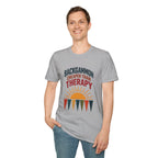 Backgammon Cheaper Than Therapy T-Shirt – Retro Sunset Board Game Tee