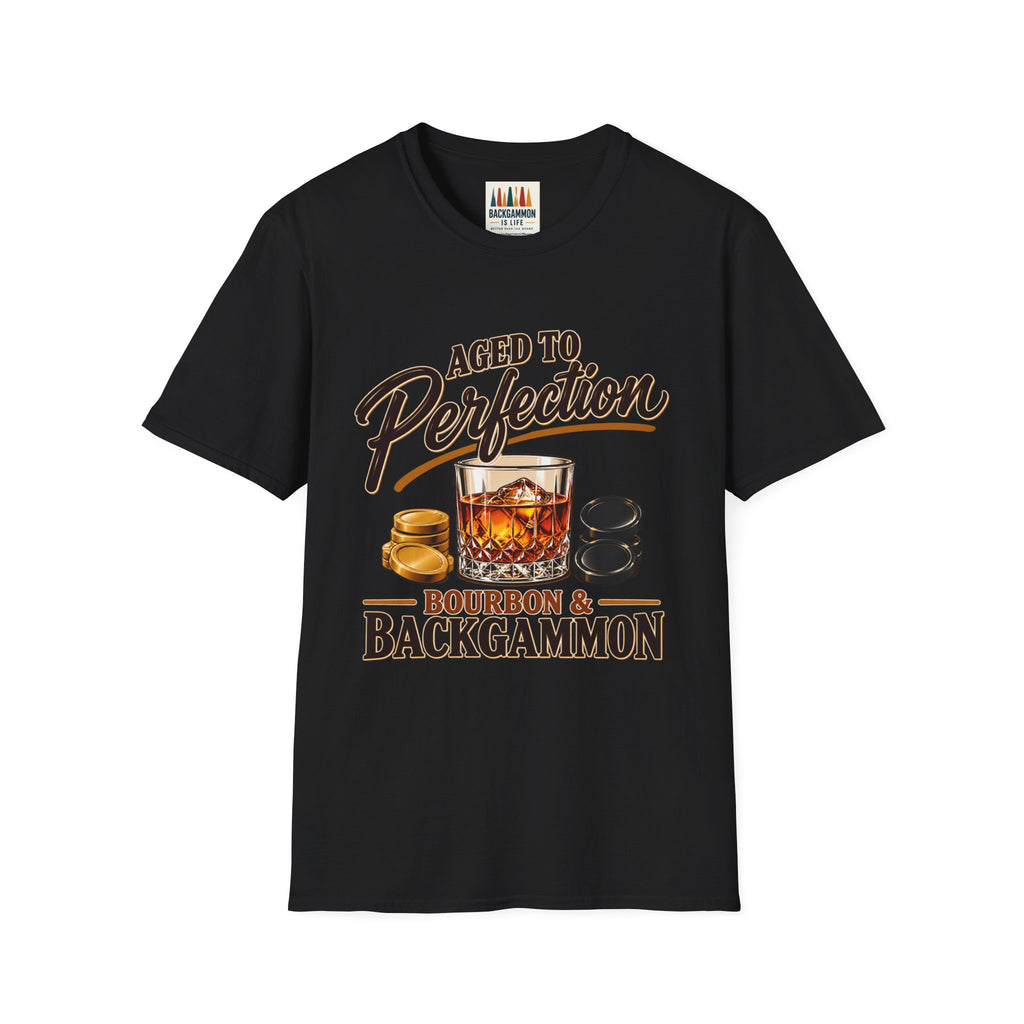Aged to Perfection – Bourbon & Backgammon T-Shirt