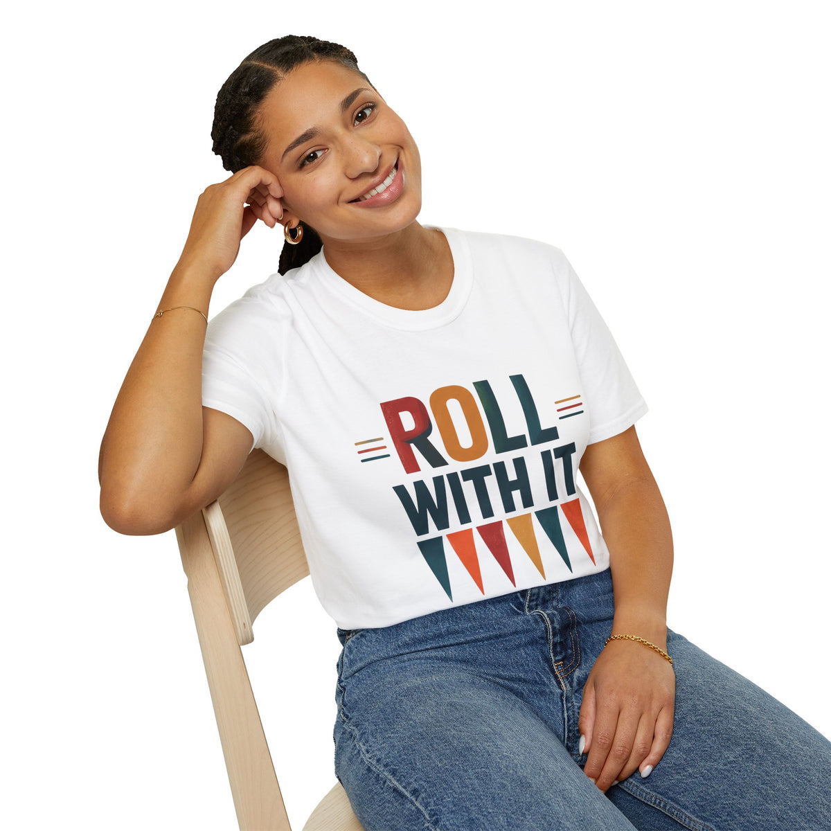 Roll With It T-Shirt — Retro Graphic Tee