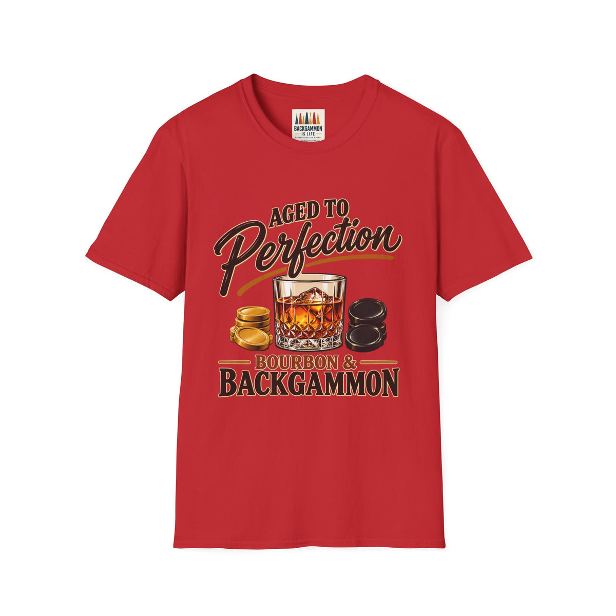 Aged to Perfection – Bourbon & Backgammon T-Shirt