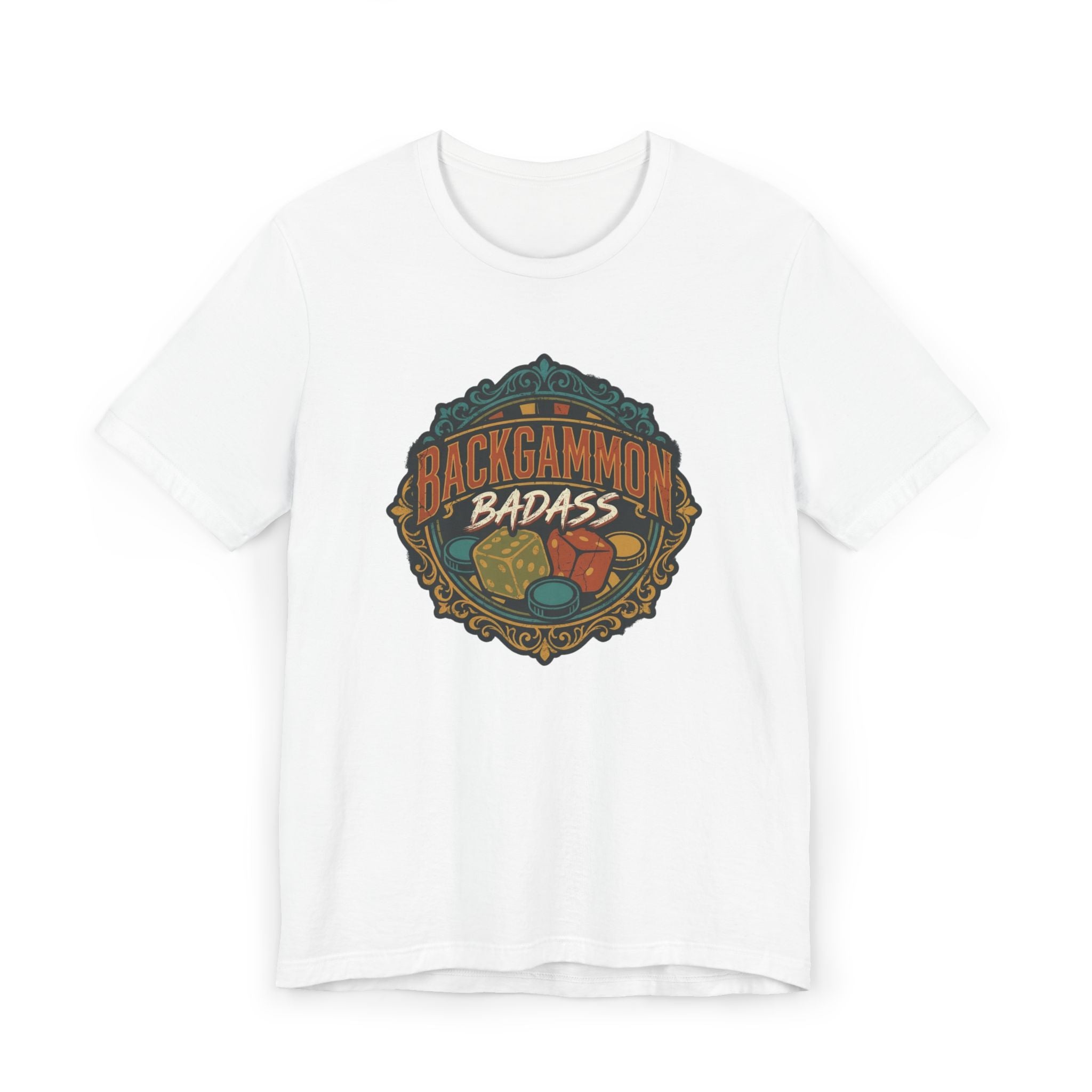 Backgammon Badass Unisex Jersey T-Shirt