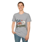Cats, Coffee & Backgammon 2 T-Shirt — Retro Cat Lover Tee