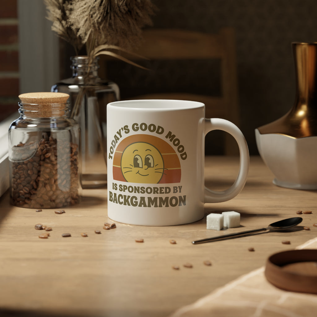 Today's Good Mood Is Sponsored By Backgammon Jumbo Mug, 20oz