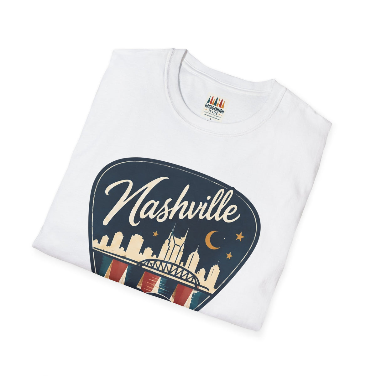 Nashville and Backgammon 2 T-Shirt — "Always a Good Idea" Vintage City Game Tee