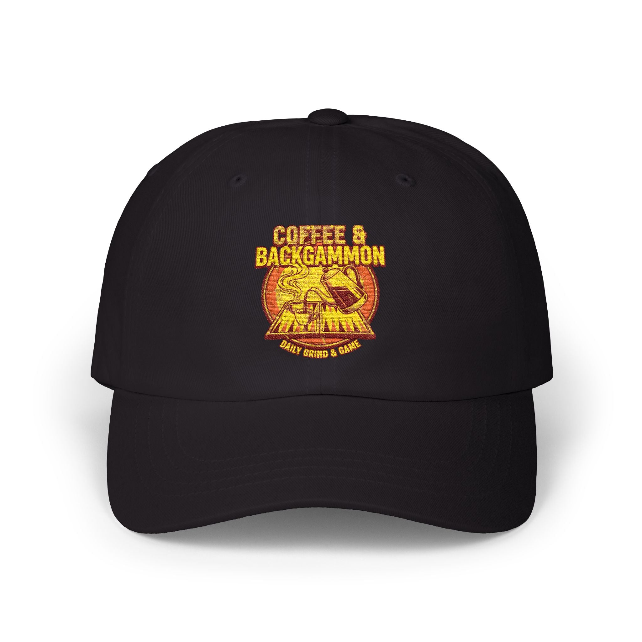 Coffee & Backgammon Cap — Vintage Logo Hat