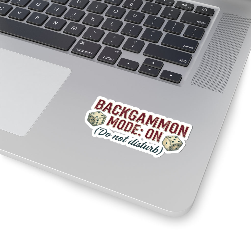 Backgammon Mode: On Do Not Disturb  Kiss-Cut Sticker