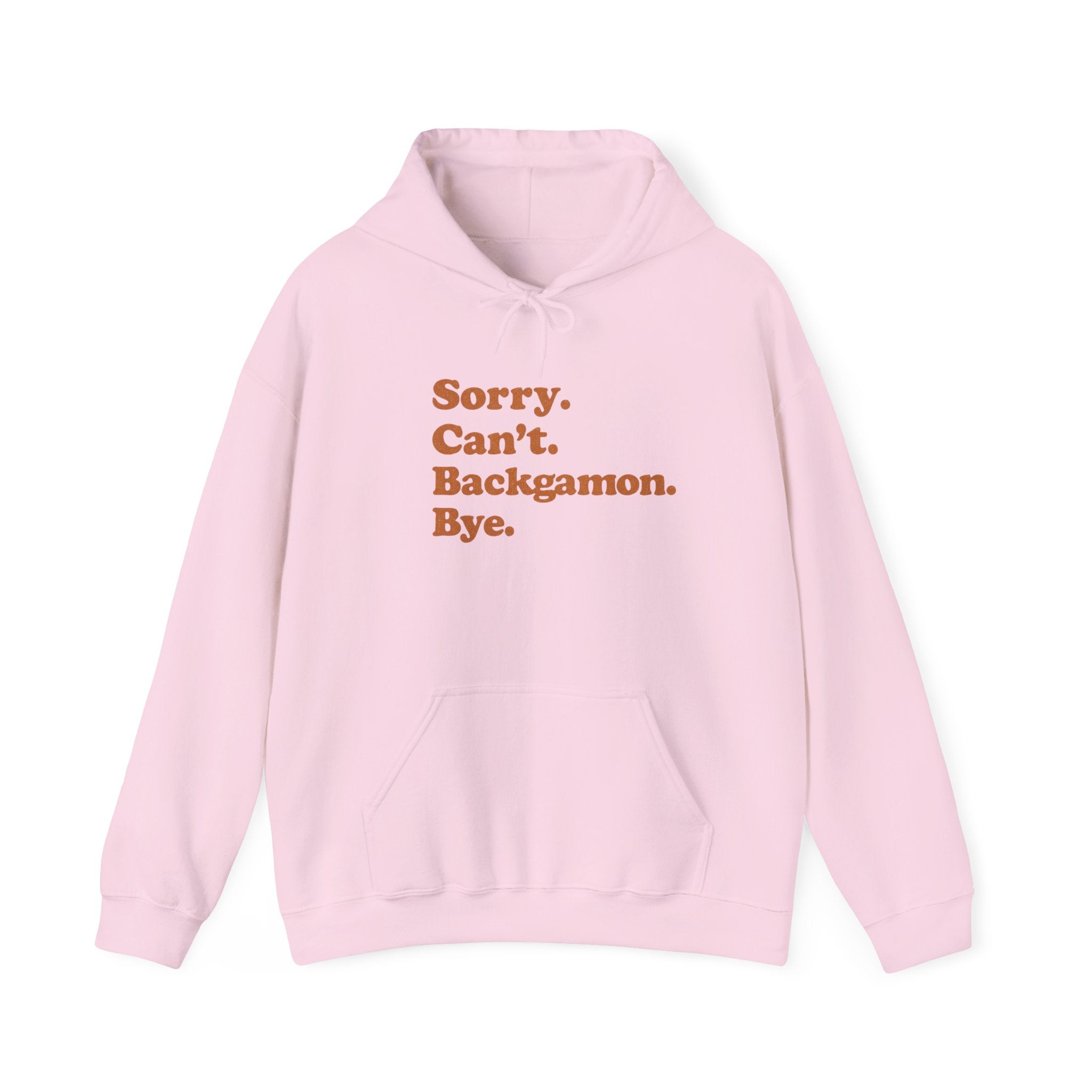 Sorry. Can't. Backgammon. Bye. Unisex Heavy Blend™ Hooded Sweatshirt