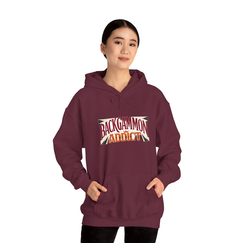 Backgammon Addict Hoodie — Graphic Backgammon Player Pullover