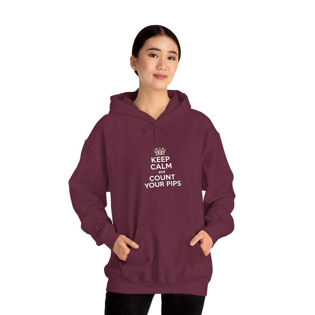 Keep Calm Count Your Pips Unisex Heavy Blend™ Hooded Sweatshirt
