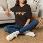 Peace Love and Backgammon 2 T-Shirt