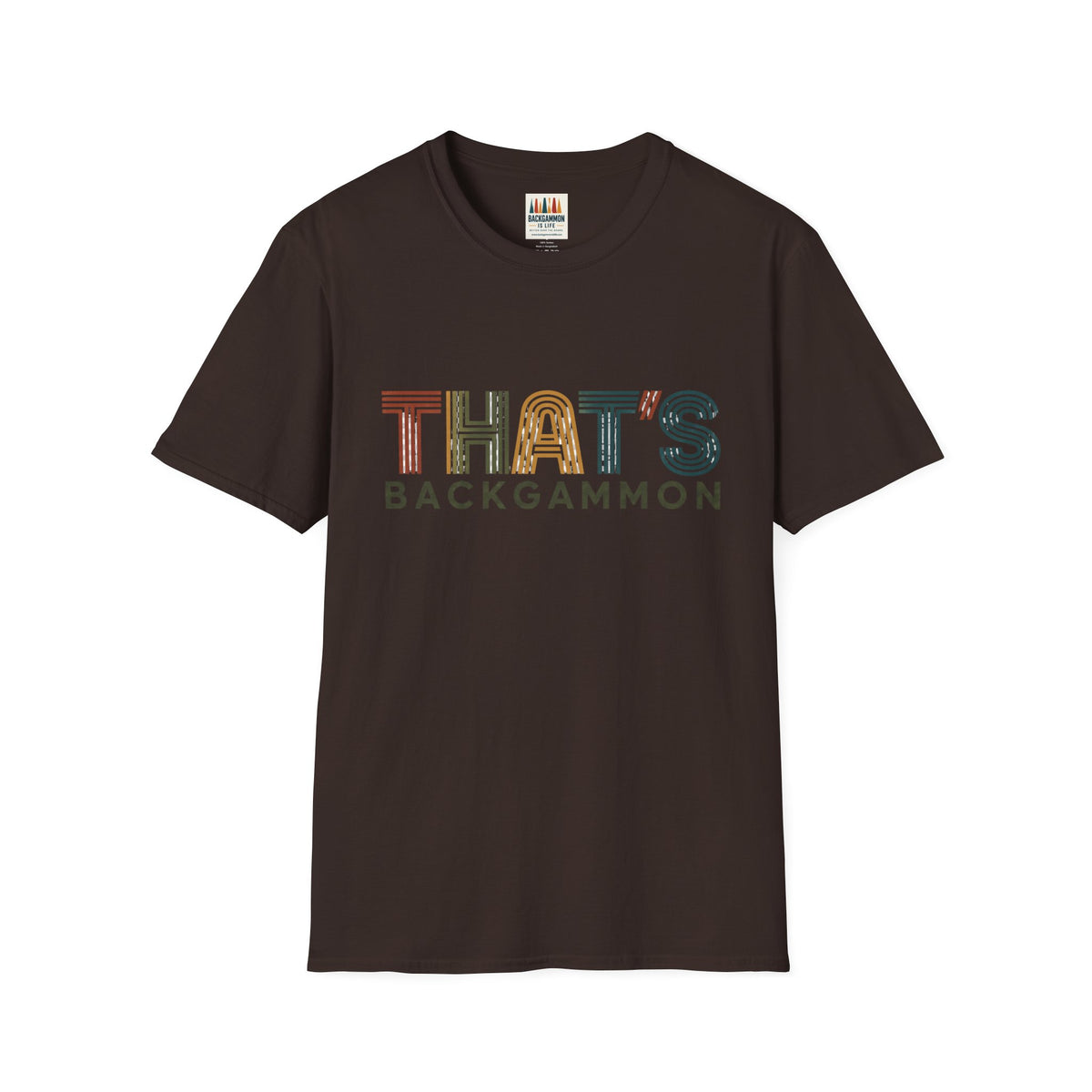That's Backgammon 2 T-Shirt — Retro Typography Board Game Tee