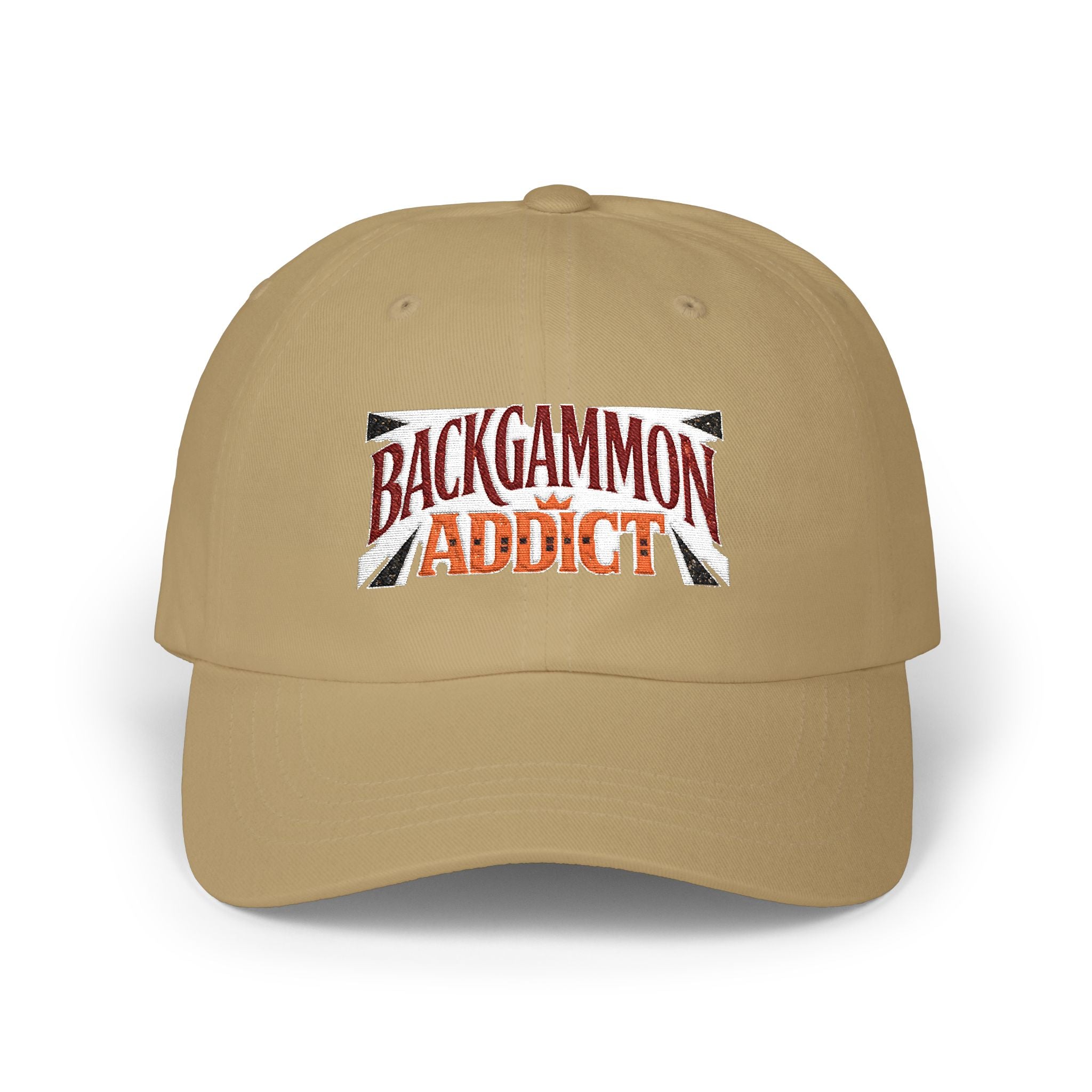 Backgammon Addict Dad Cap — Embroidered Backgammon Hat for Players