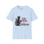 cats wine and backgammon 2 T-Shirt