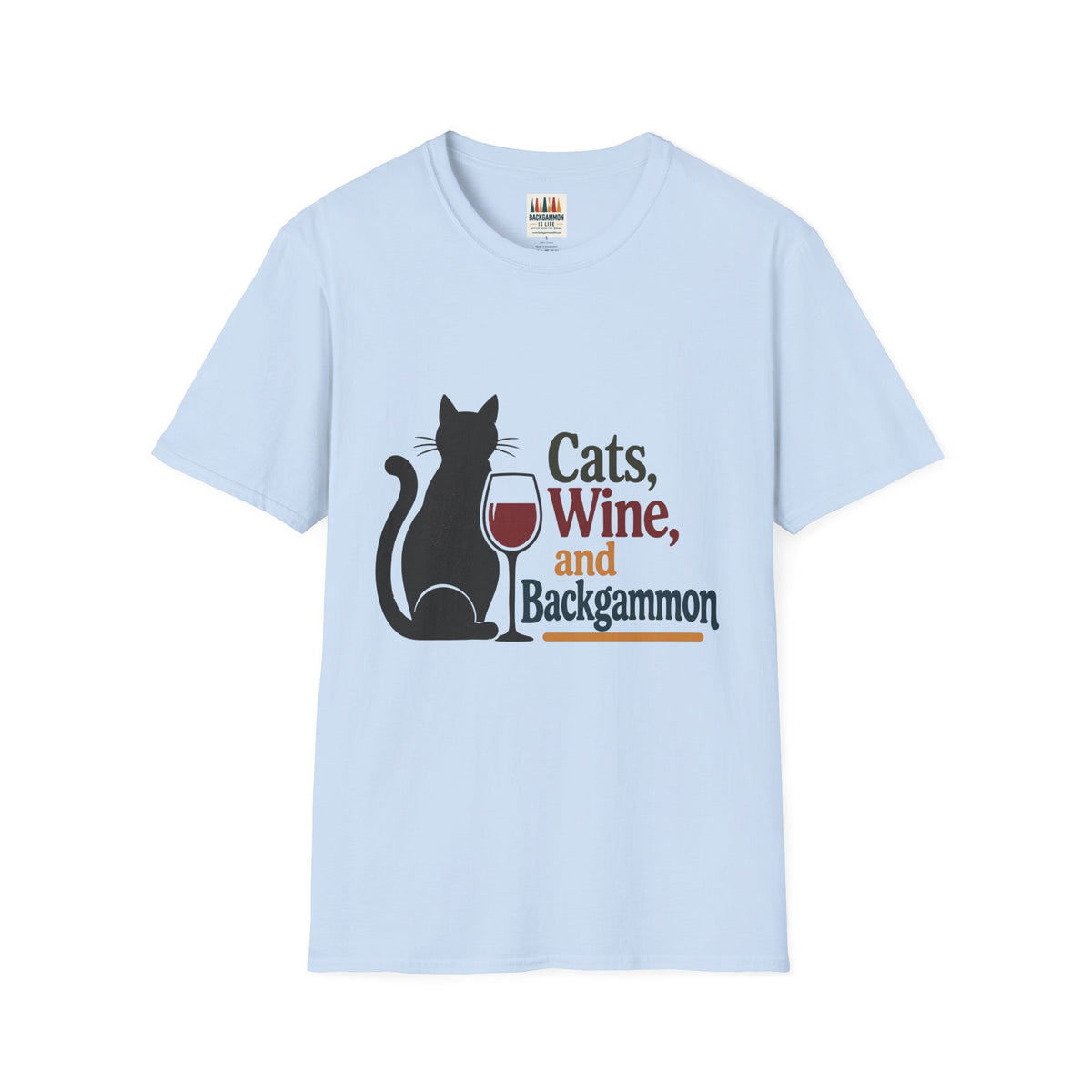 cats wine and backgammon 2 T-Shirt
