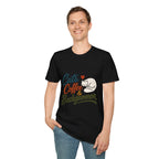 Cats, Coffee & Backgammon 2 T-Shirt — Retro Cat Lover Tee