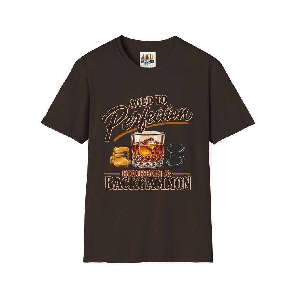 Aged to Perfection – Bourbon & Backgammon T-Shirt