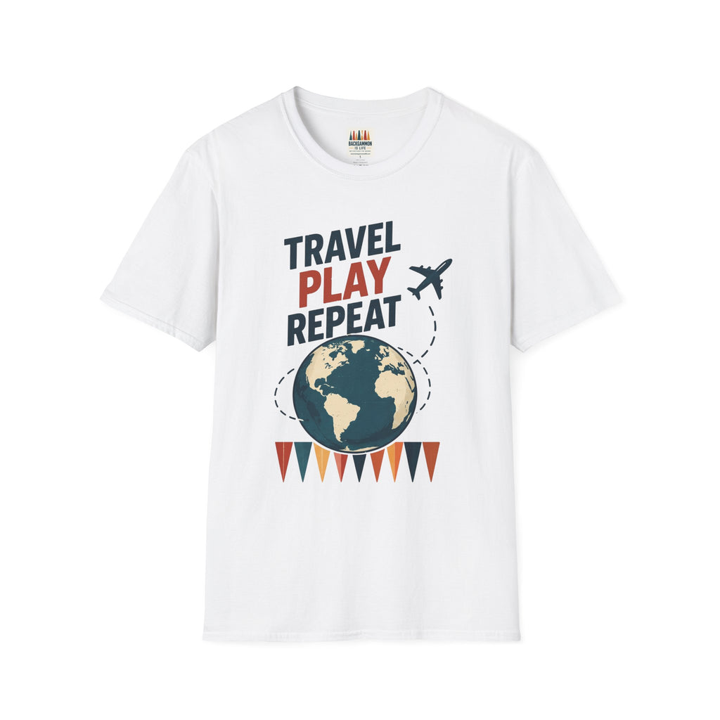 Travel Play Repeat T-Shirt – Backgammon