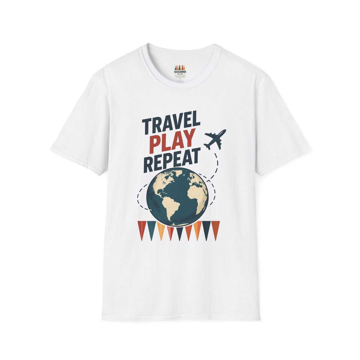 Travel Play Repeat T-Shirt – Backgammon