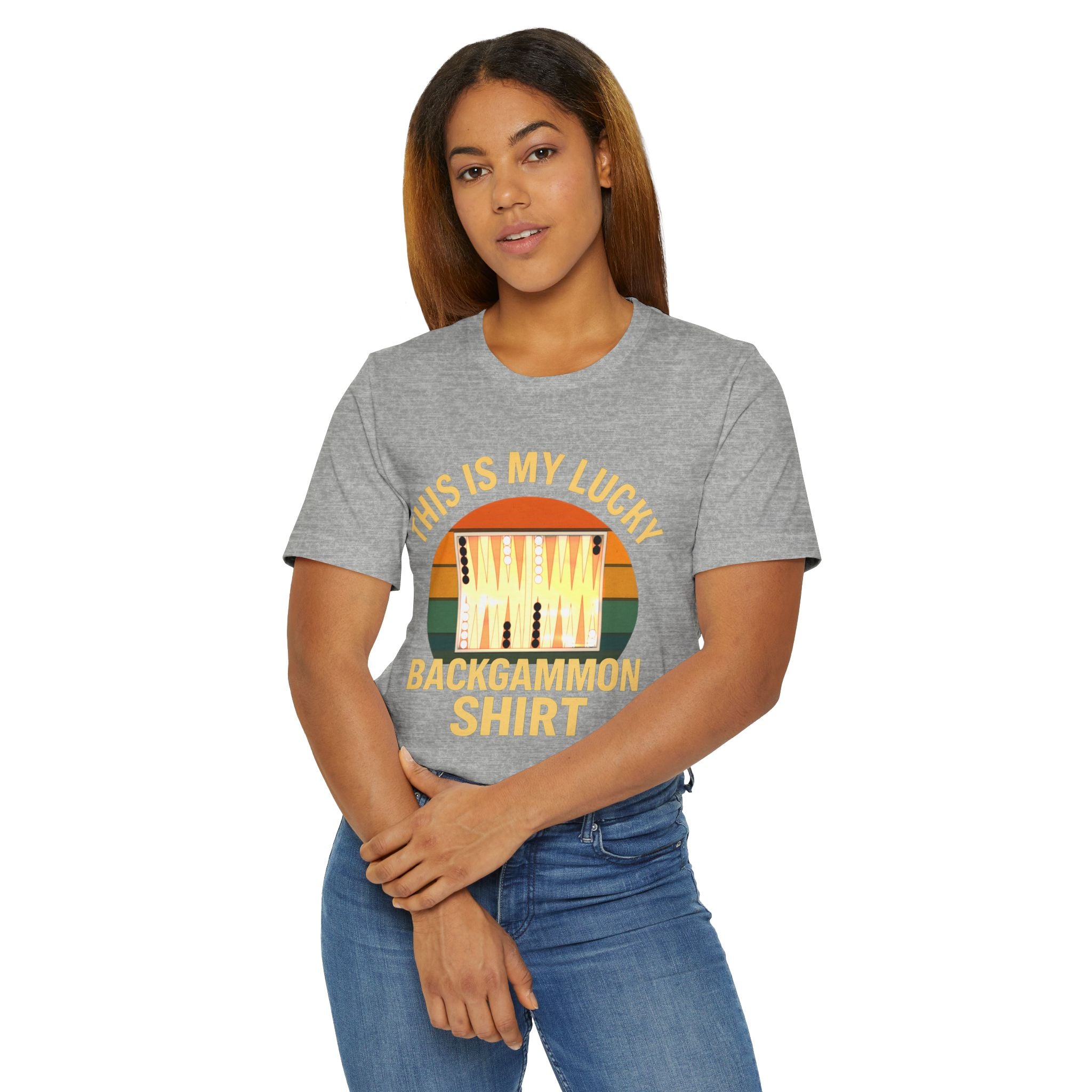 This Is My Lucky Backgammon Shirt 2 Unisex Jersey T-Shirt